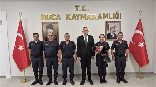 Kaymakamımız Sayın Mahmut Nedim TUNÇER, 14 Haziran Jandarma Teşkilatının 186. Kuruluş Yıl Dönümü münasebetiyle Buca İlçe Jandarma Komutanı ..